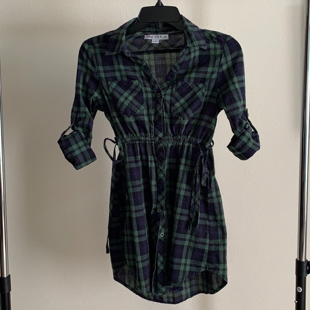 Plaid Button Down Dress